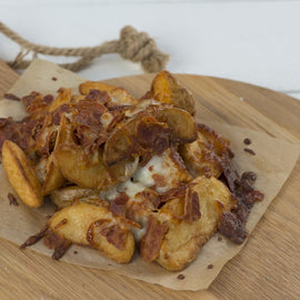 Cheesy Bacon Jacket Wedges - cheatah-pizza