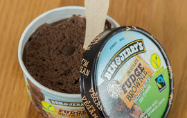 Ben & Jerry's VEGAN Chocolate Fudge Brownie Ice Cream 100ml - cheatah-pizza