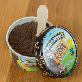 Ben & Jerry's VEGAN Chocolate Fudge Brownie Ice Cream 100ml - cheatah-pizza